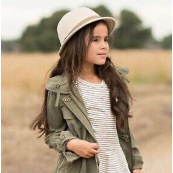 JOYFOLIE Khaki Safari Jacket Girls 5 5T Mia Joy Girl NWT Zoe Green Anorak NEW - Picture 5 of 5